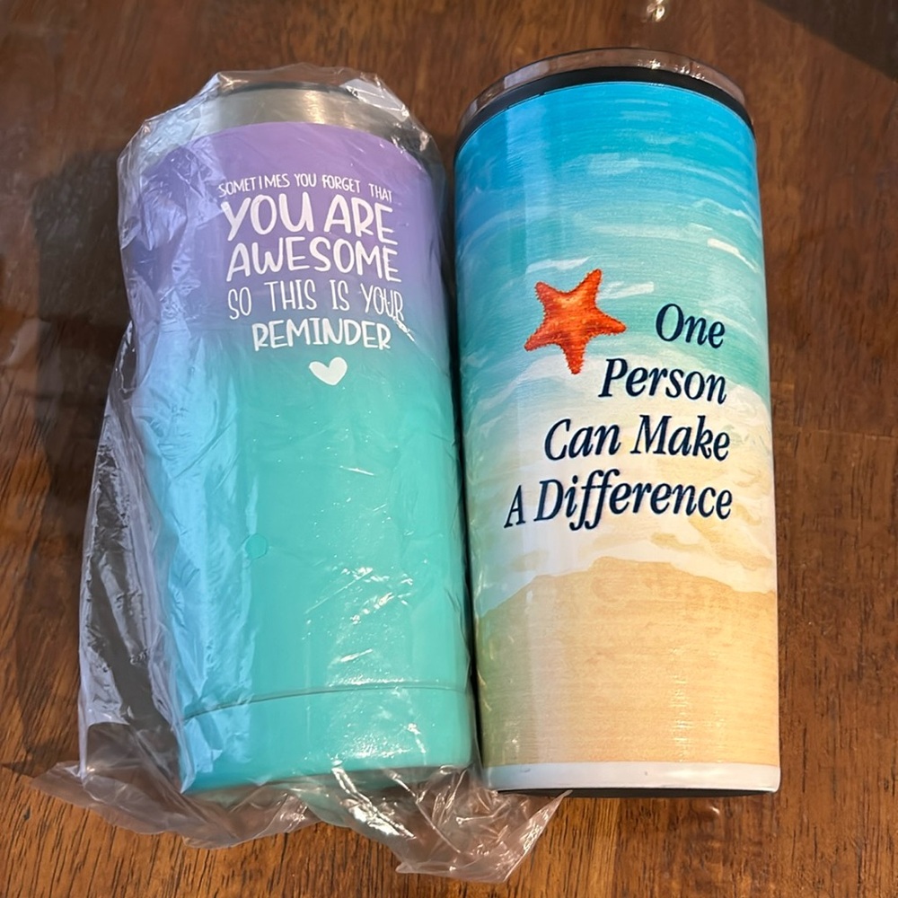 TWO NWT INSPIRATIONAL CUPS